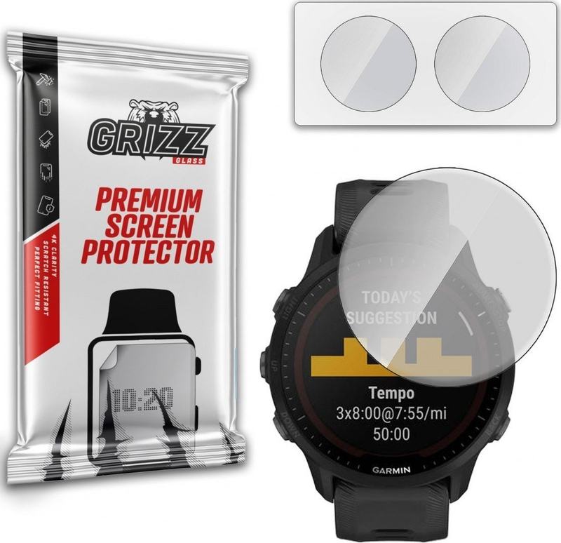 Folie mbrojtëse ekranit GrizzGlass Matte, për Garmin Forerunner 955, transparente
