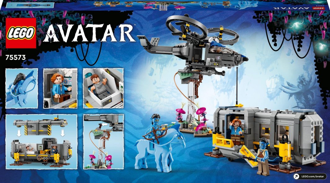 Set LEGO® Avatar 75573 Flying Mountains: Station 26 and RDA Samson, 887 pjesë