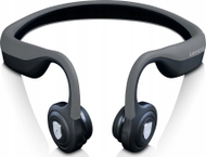 Kufje pa tela Lenco HBC-200GY, bone conduction, Bluetooth 5.0, të zeza