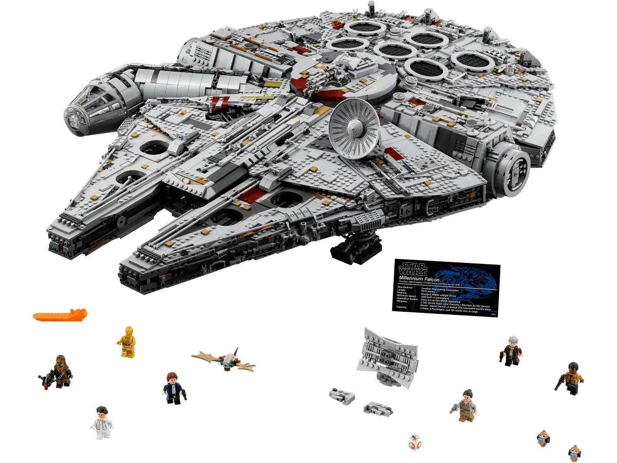 Set ndërtimi LEGO Star Wars Millennium Falcon 75192, model koleksionist, për të rritur, shumëngjyrësh