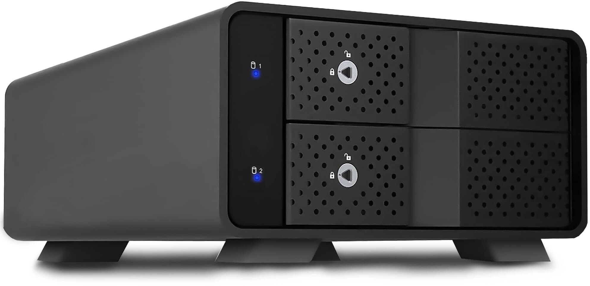 Kuti e jashtme Fantec MB-X2U31H, 2x 3.5" SATA, USB 3.2, e zezë