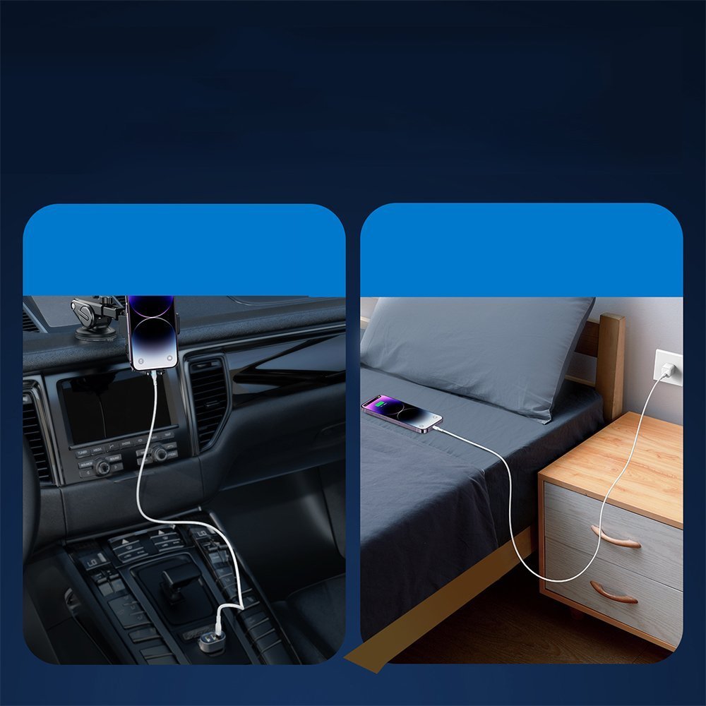Kabllo karikimi Joyroom JYR717, USB C në Lightning, 2 m, e bardhë