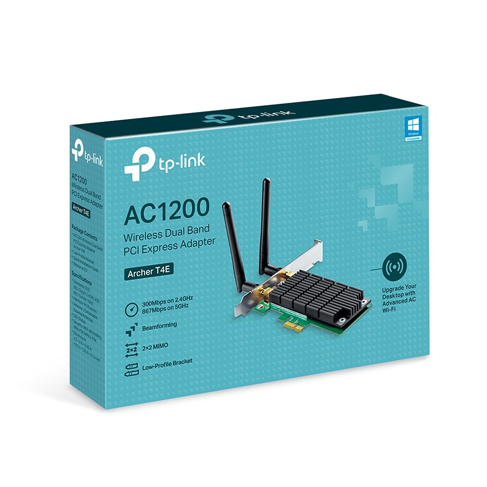 Kartë rrjeti Wi-Fi TP-Link Archer T4E, PCI Express, AC1200, Dual Band