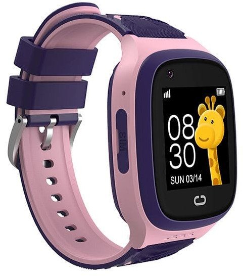 Ora inteligjente për fëmijë K18 4G, GPS, video thirrje, rozë