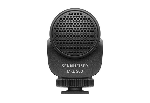 Mikrofon kompakt Sennheiser MKE 200, për kamera dhe smartphone, i zi