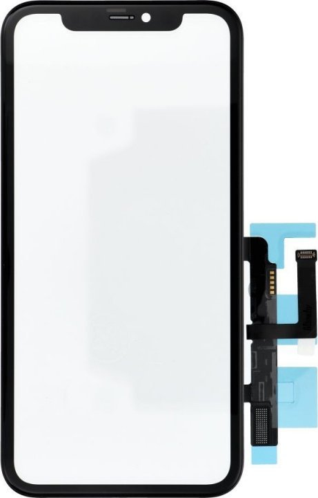 Xham dhe touchscreen Musttby për iPhone 11, me OCA, pa IC, transparent