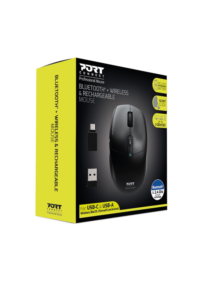 Maus Port Designs 900715, RF Wireless + Bluetooth, i zi