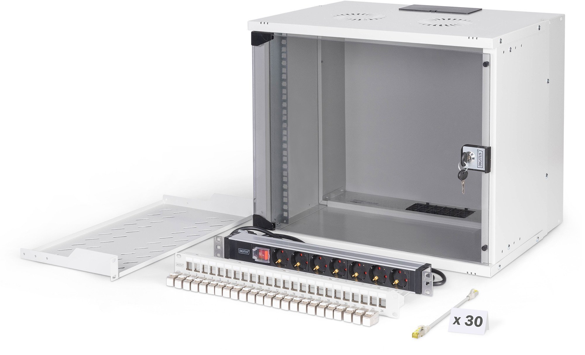 Set rrjeti Digitus SOHO Pro, 19" 9U, 540 x 400 mm, gri