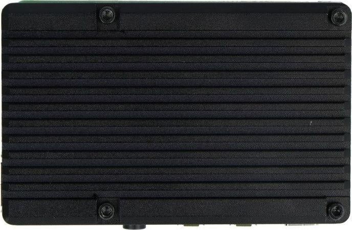 Kuti alumini JustPi LT-4B03 për Raspberry Pi 4B, ftohje pasive, e zezë