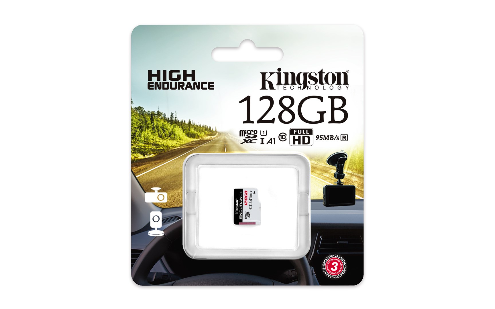 Kartë e memories Kingston High Endurance, MicroSD, 128 GB, Class 10