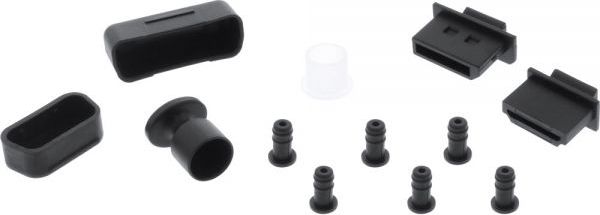 Set mbrojtës kundër pluhurit InLine Dust Protection Kit 59941H, 12 copë, për audio video