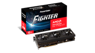 Kartë grafike PowerColor Radeon RX 7700 XT Fighter, 12GB GDDR6, PCI Express, e zezë