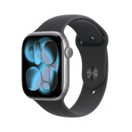 Apple Watch Series 11 GPS 46mm Space Grey Aluminium Case with Black Sport Band, S/M