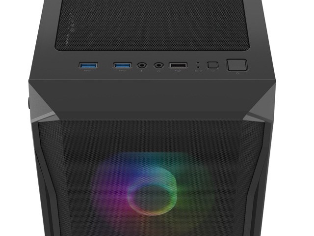Kasë Natec Fury Shobo SH4FF RGB Midi Tower, e zezë