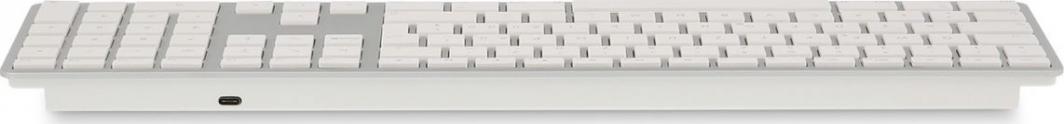 Tastierë LMP WKB-1243, wireless, UK, e bardhë dhe e argjendtë