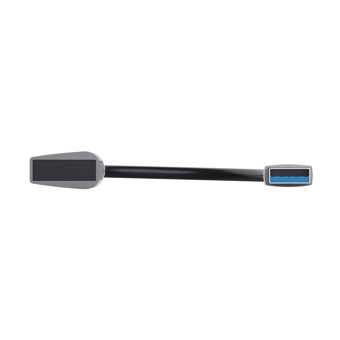 USB Hub Halyx, 4 porta USB 3.2 Gen1, 5Gbps, i argjendtë
