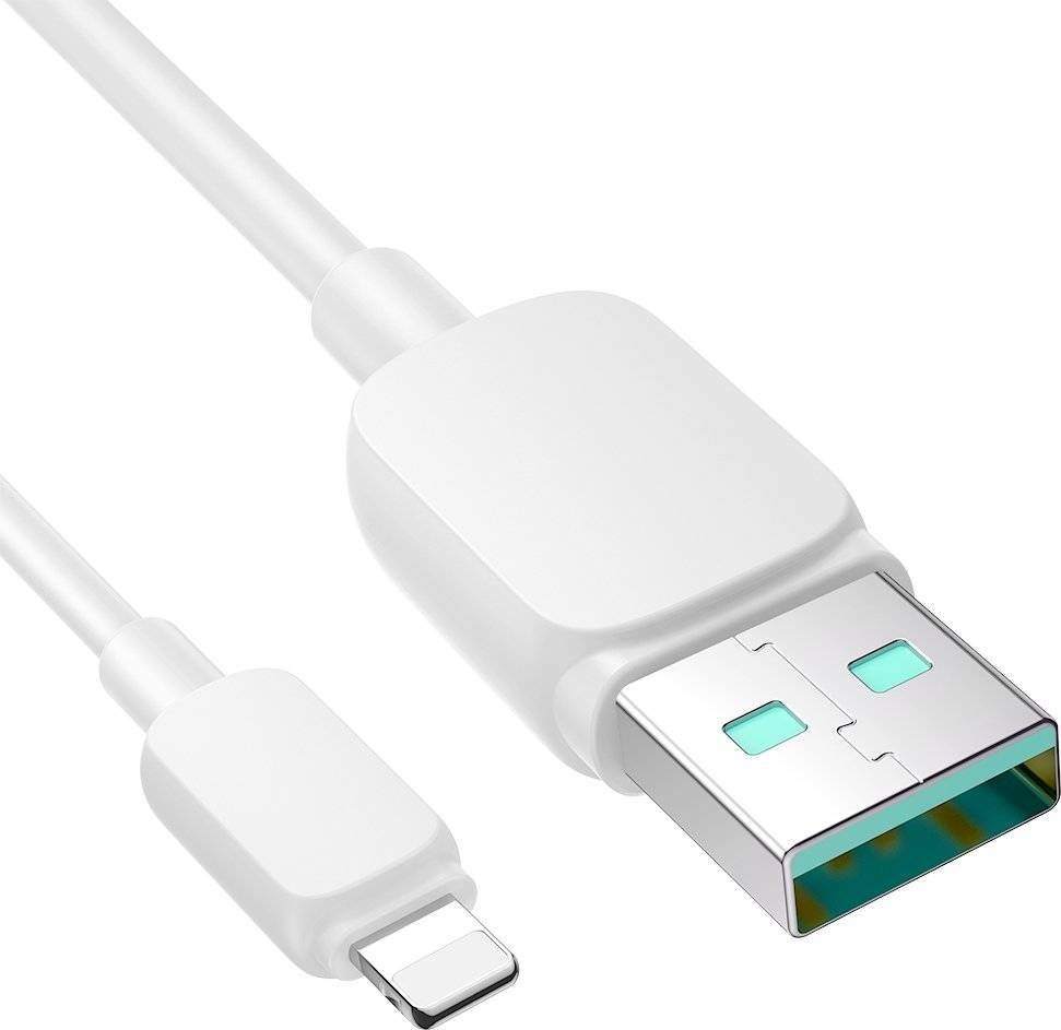 Kabllo Joyroom JYR767 USB A në Lightning, 1.2 m, 2.4A, e bardhë