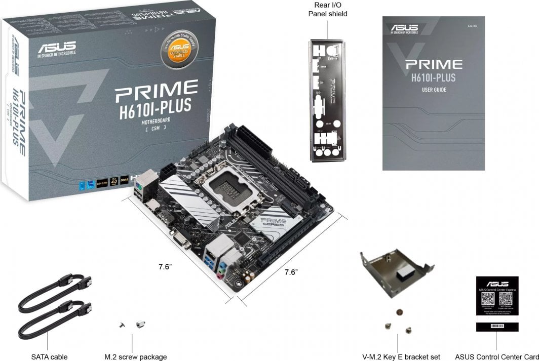 Pllakë amë Asus PRIME H610I-PLUS-CSM