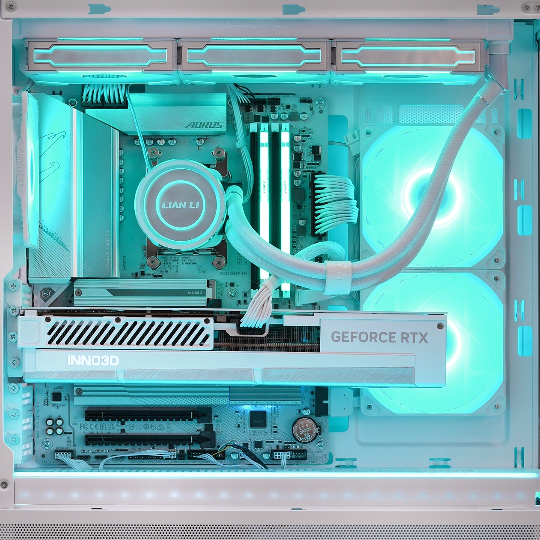 Kompjuter Actina View 7800X3D, 32GB, 1TB, RTX 4070TiS, i bardhë