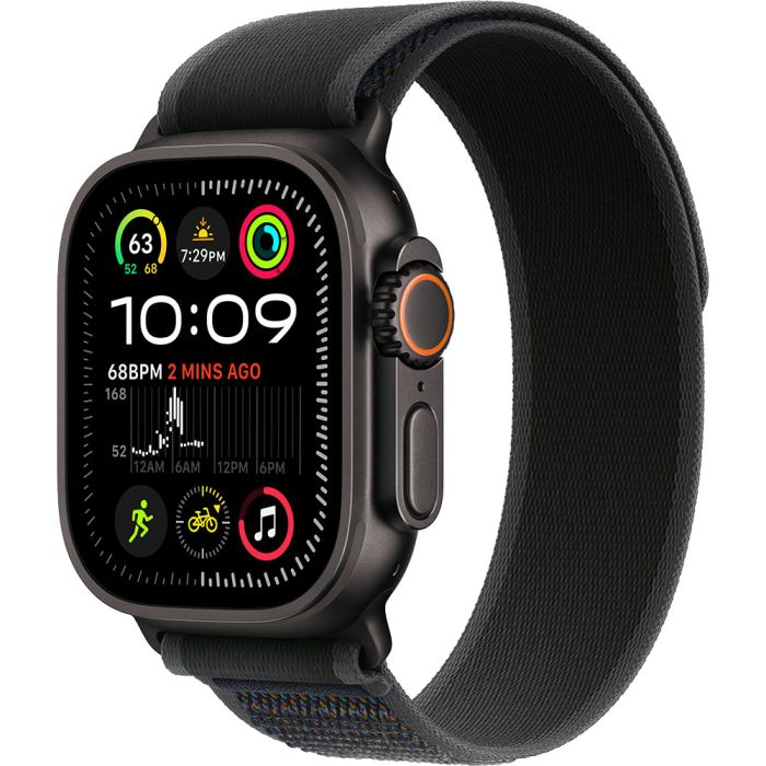 [OUTLET] Apple Watch Ultra2 Cellular, 49mm, Black Titanium Case with Black Trail Loop, S/M