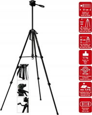 Tripod Braun LW 3001S, 57-157 cm, kapacitet 5 kg, i zi