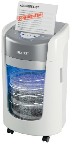 Makinë sharruese dokumentesh Leitz IQ OptiMax Home Office 225, micro cut P5, 15L, e bardhë