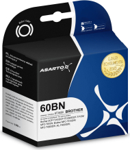 Bojë printeri Ink Asarto për Brother 60BN BTD60BK, 100ml, e zezë