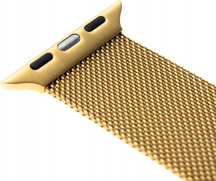 Rrip ore FIXED Mesh Strap për Apple Watch 42/44/45mm, metalik, ngjyrë ari