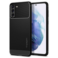 Mbështjellëse për Samsung Galaxy S21 Spigen Rugged Armor, e zezë