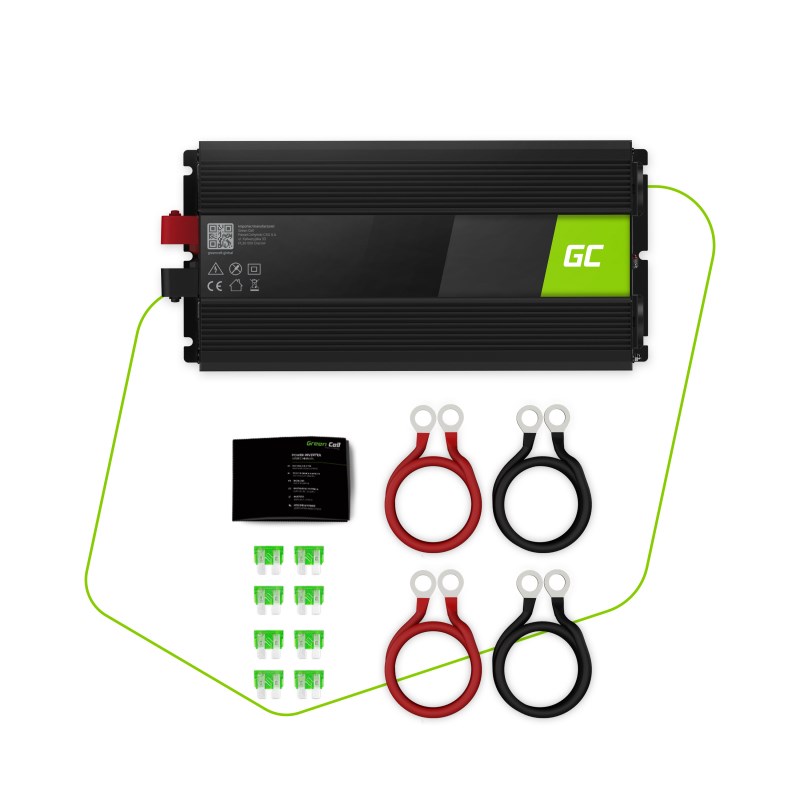 Inverter Green Cell, 24V në 230V, 3000W, valë sinusoide e pastër
