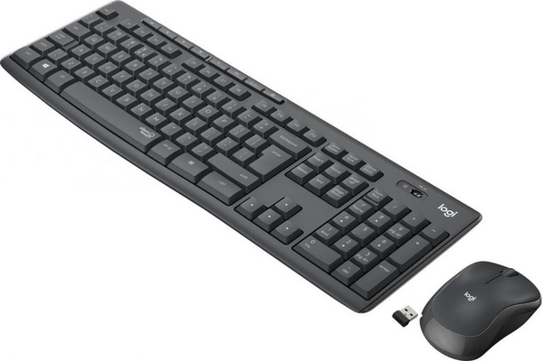 Set tastierë dhe maus Logitech MK295 (920-009810), wireless, të zi
