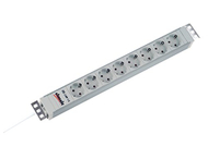 Shirit rryme Bachmann, 8x Schuko, kabllo 2m, gri