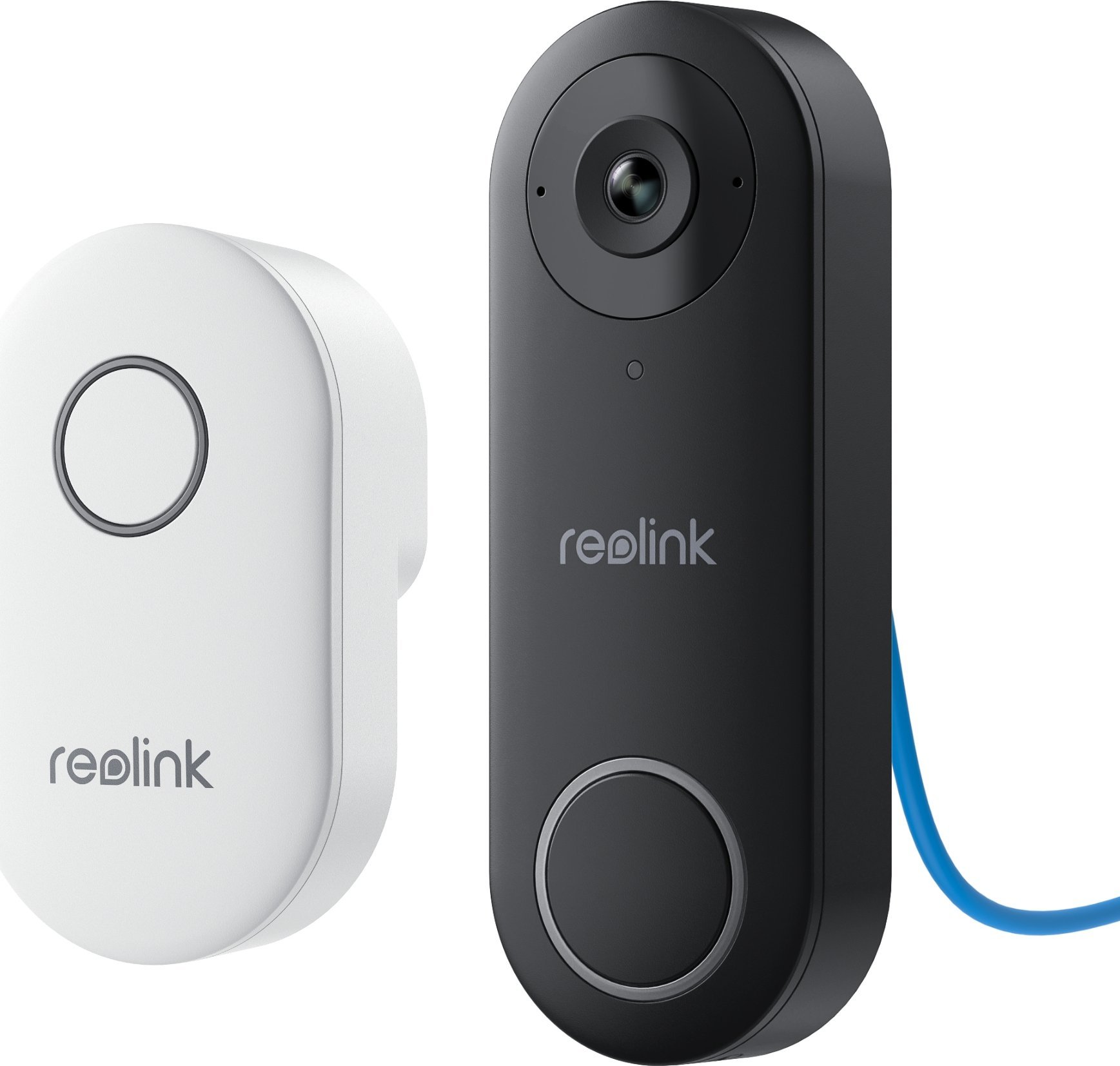 Zilja inteligjente Reolink Video Doorbell D340P, 2K, PoE, e zezë