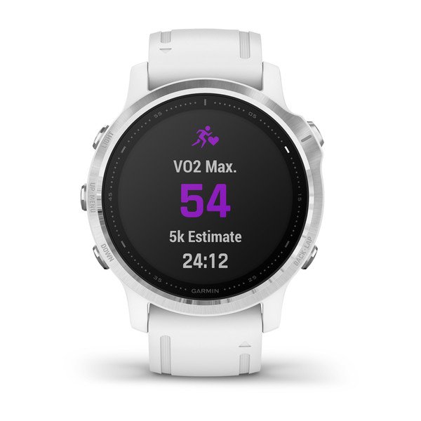 Orë e mençur Garmin Fenix 6S, e bardhë/ argjendtë