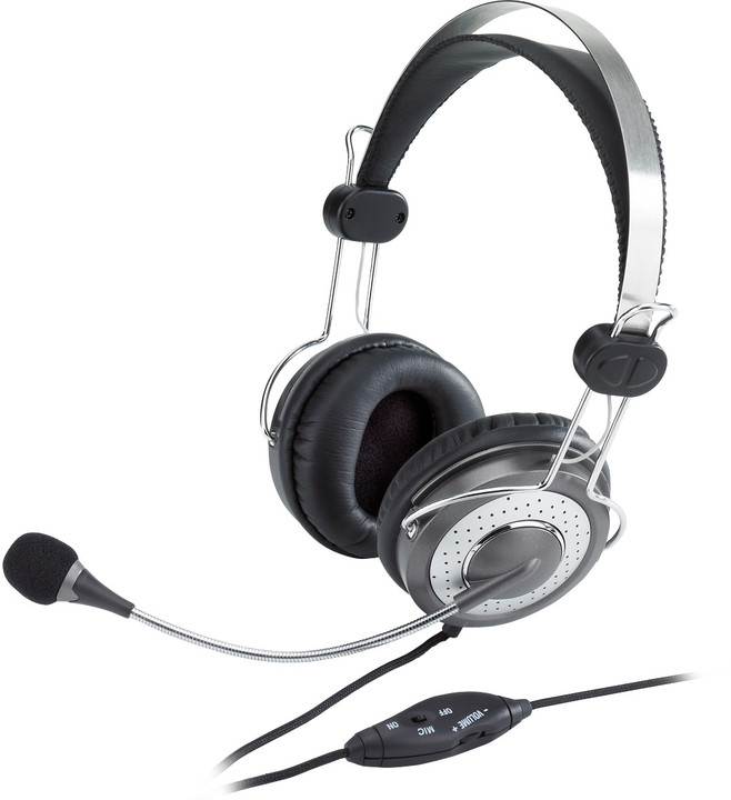 [OUTLET] Kufje Genius HS-04SU, të argjendta