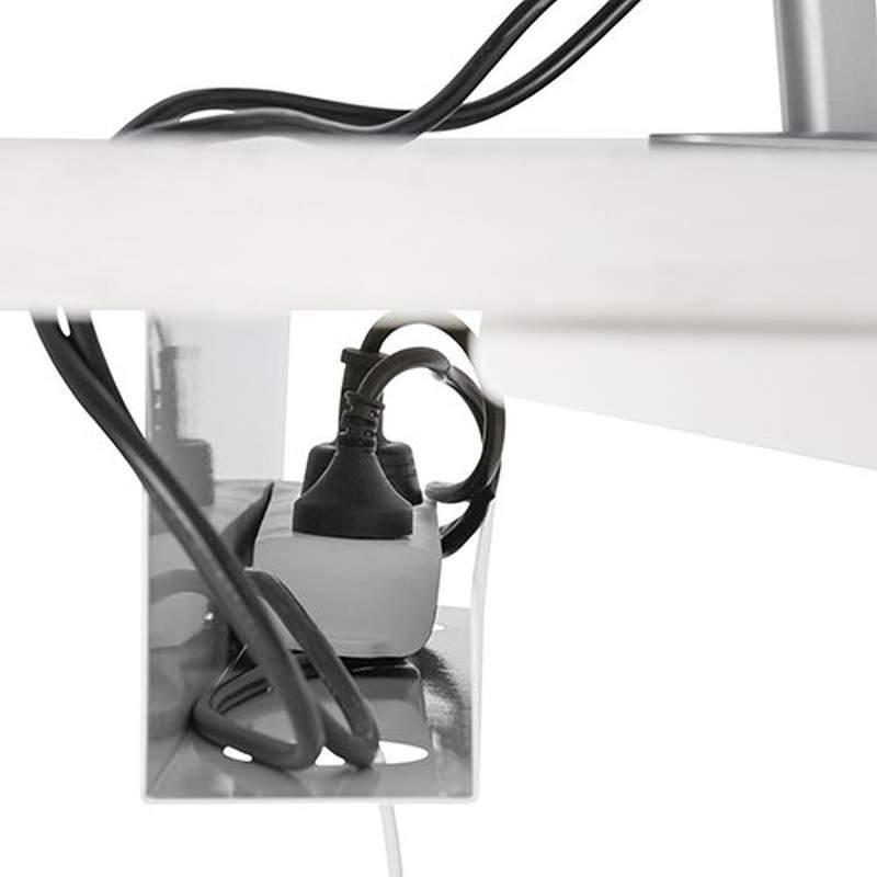 Organizues kabllosh Ergo Mask 1B, kanal metalik 60 cm, nën tavolinë, i zi