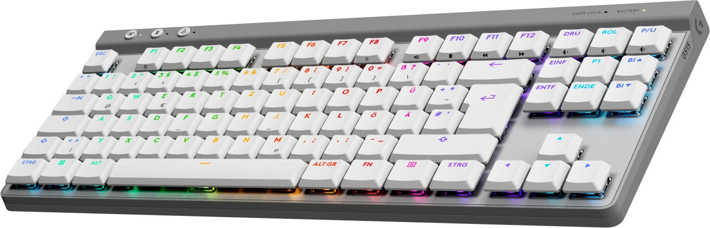 Tastierë Logitech G G515 LIGHTSPEED TKL, QWERTZ gjerman, e bardhë