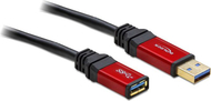 Kabllo Delock USB-A - USB-A, 2m, e zezë