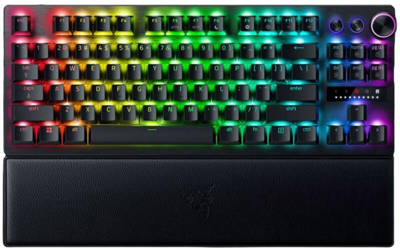 Tastierë gaming Razer Huntsman V3 Pro TKL Analog, mekanike optike, me dritë RGB, e zezë