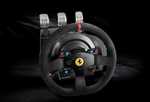Timon dhe pedale Ferrari Thrustmaster T300, Alcantara-Edition