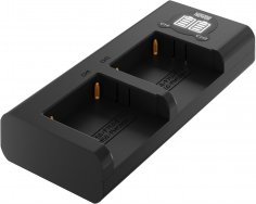 Set karikuesi Newell Xtra Power XL me 2 bateri NP-F570 për Sony, karikues dykanalësh, i zi