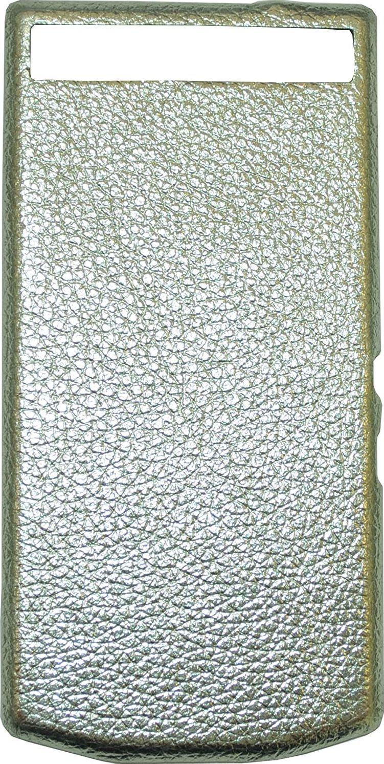 Kapak baterie Blackberry Porsche Design P9982, lëkurë, argjendtë me teksturë