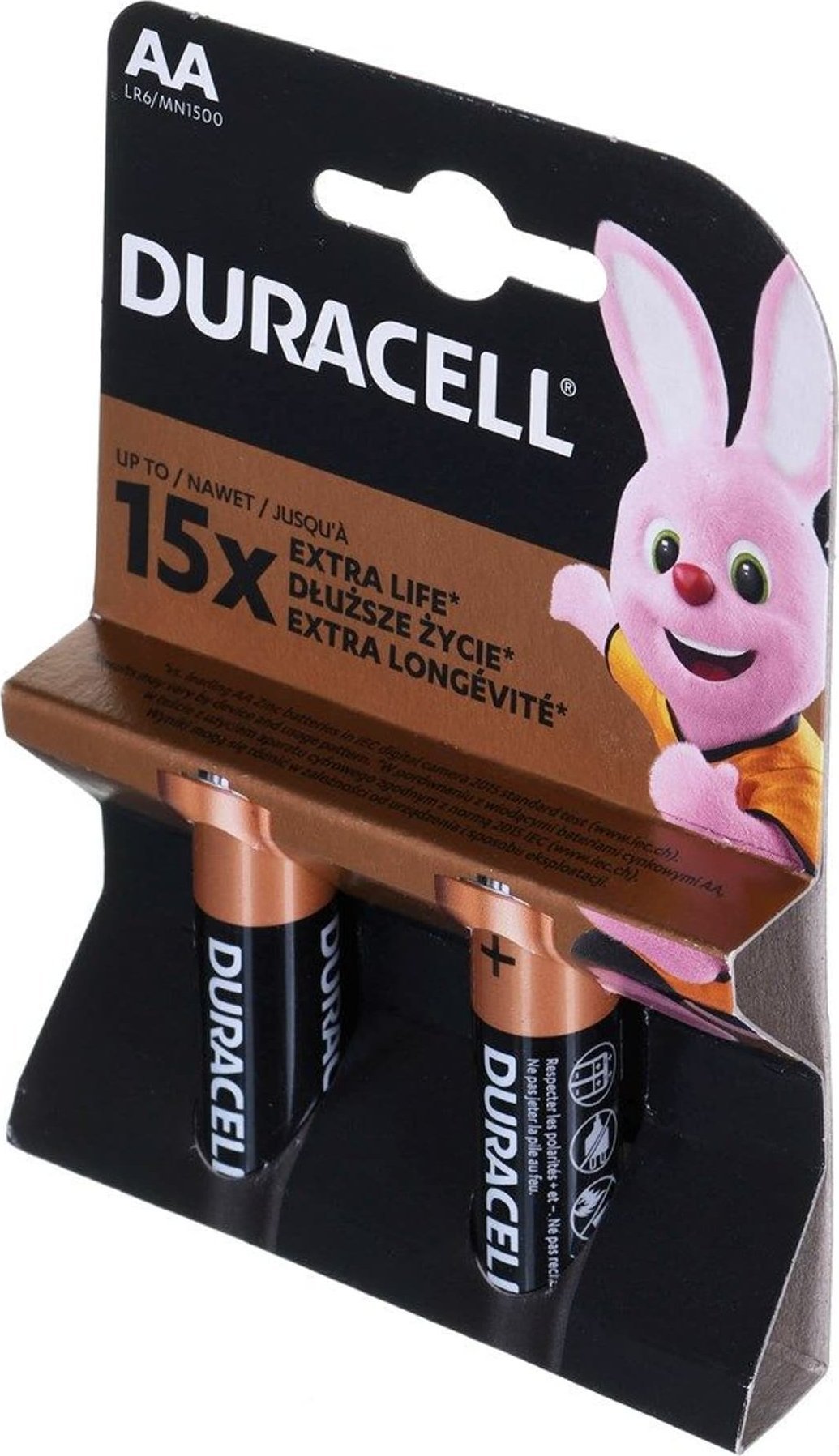 Bateri alkaline Duracell Basic AA LR6, paketim 2 copë