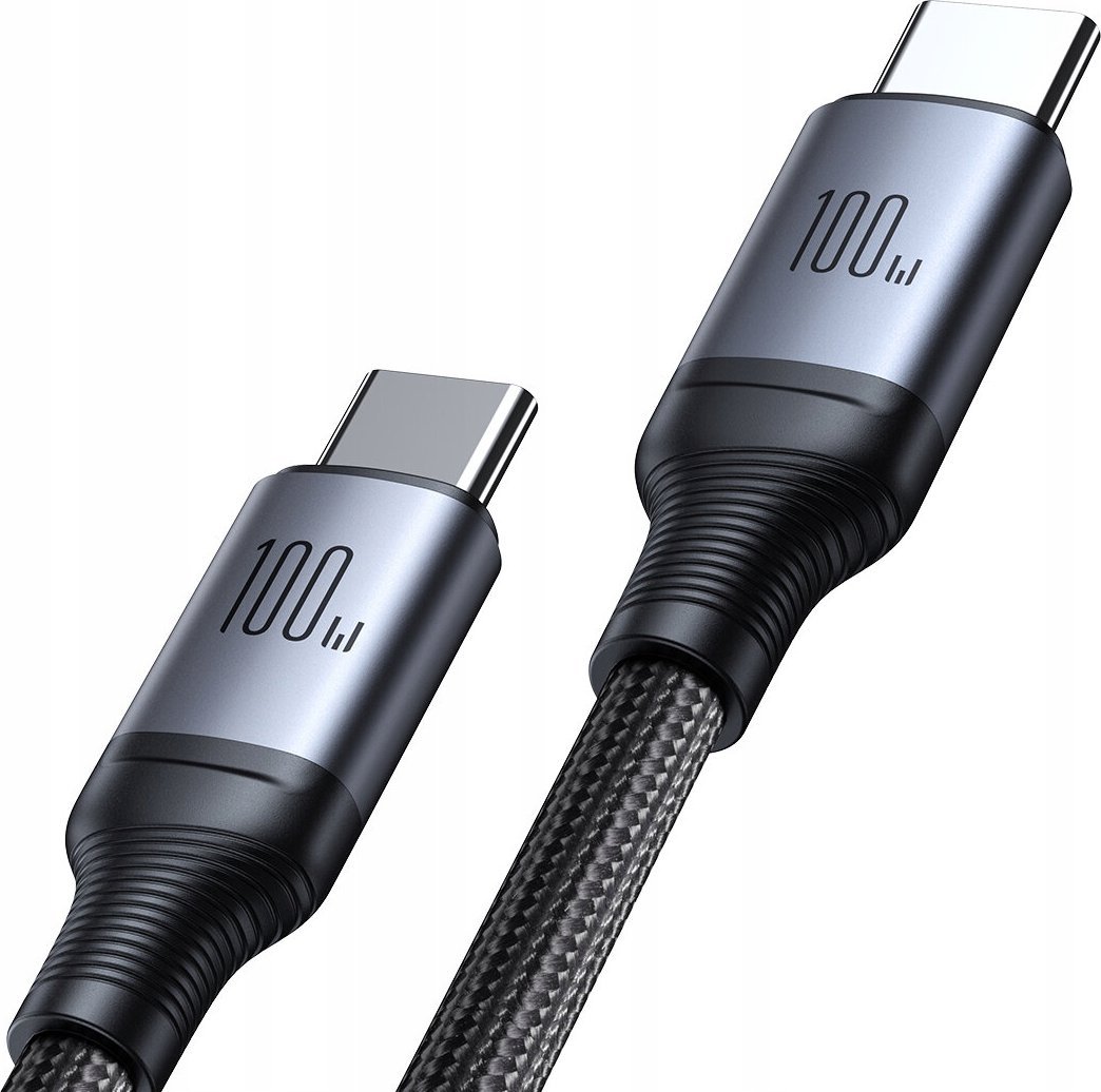 Kabllo karikimi Joyroom Strong Cable, 2 në 1 USB C në 2x USB C, 1.5m, 100W, gri