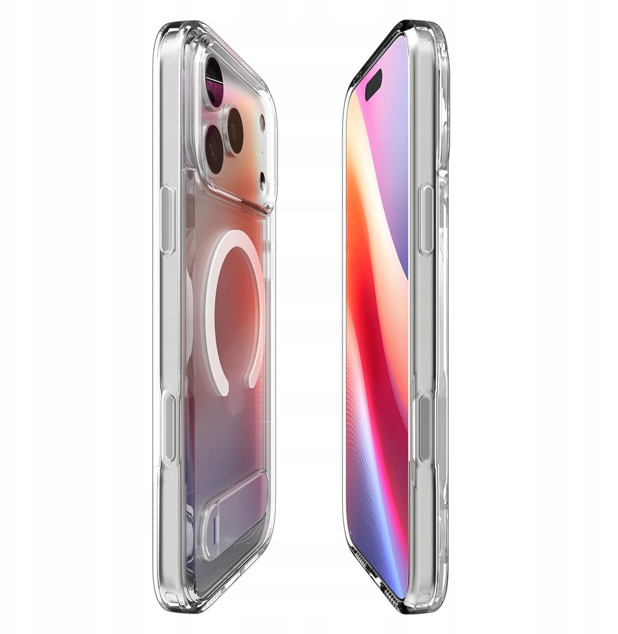 Mbulesë telefoni Spigen Ultra Hybrid S MagSafe për iPhone 17 Pro, transparente, e bardhë