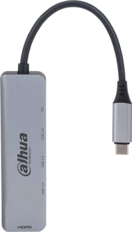 Adapter USB C Dahua Technology TC35, HDMI 4K, 3x USB 3.0, gri