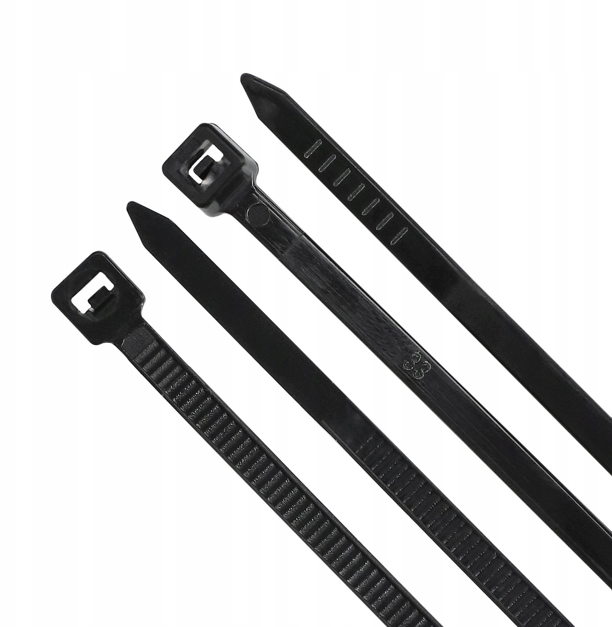 Kapëse plastike Plastrol OK-3630C, 3.6×300 mm, e zezë
