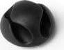 Mbajtës kabllosh Durable Cavoline Clip 2, set 6 copë, i zi
