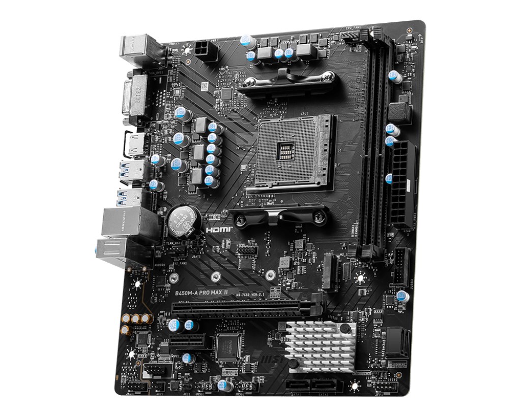 Motherboard MSI B450M A PRO MAX II, AMD AM4, mATX, i zi