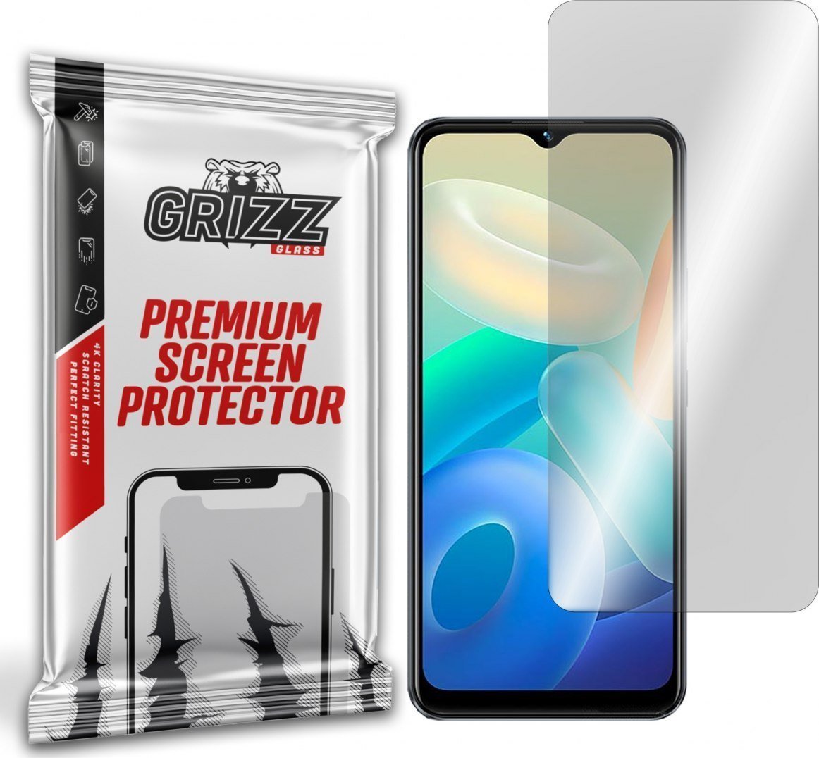 Mbrojtëse ekrani GrizzGlass Hydrogel Film për Vivo Y02s, transparencë e lartë, fleksibile, transparente